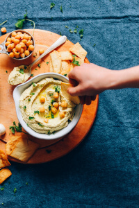 Hummus made of sesame tahini