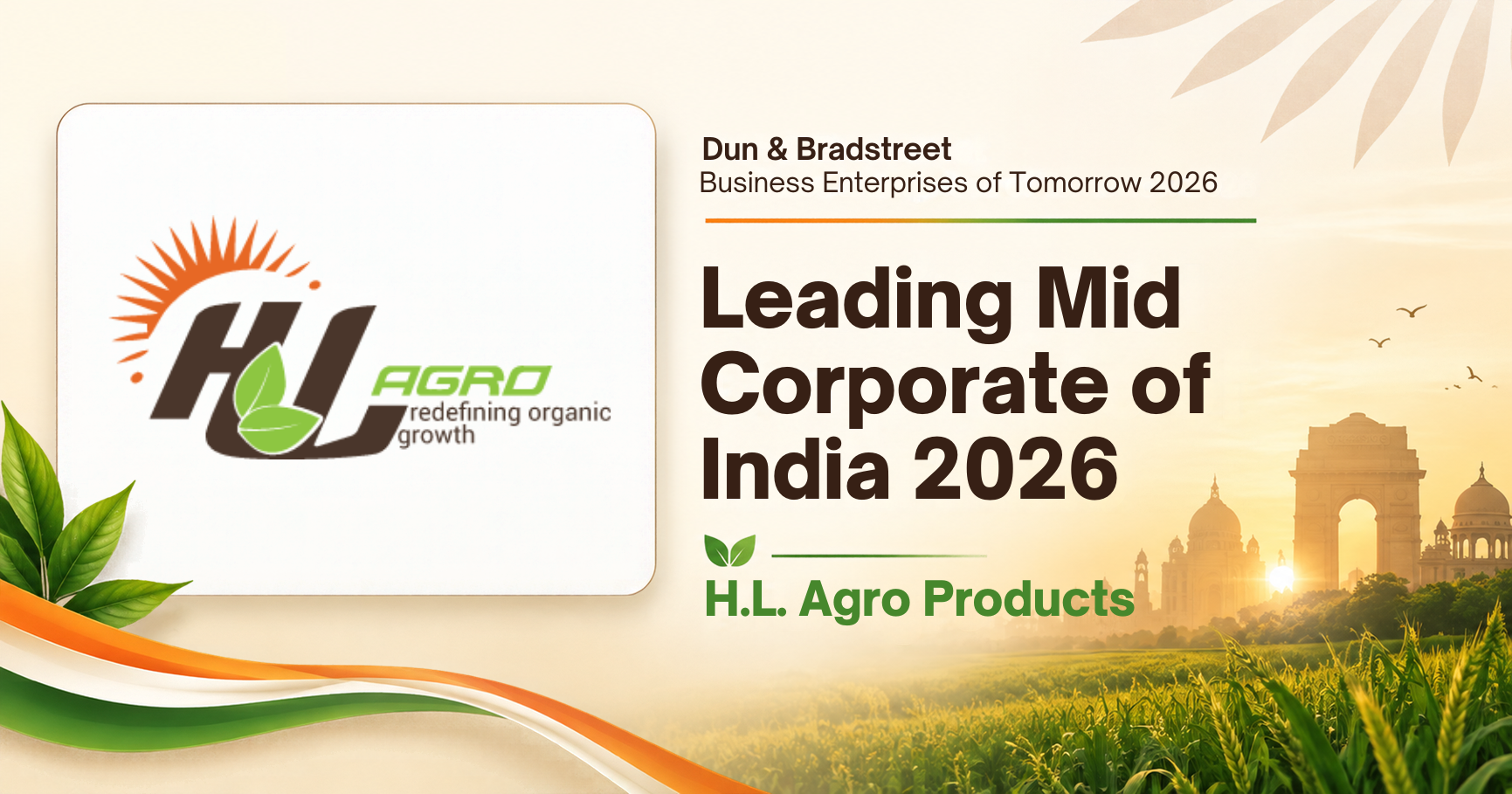 H.L. Agro Named a Leading Mid Corporate of India 2026