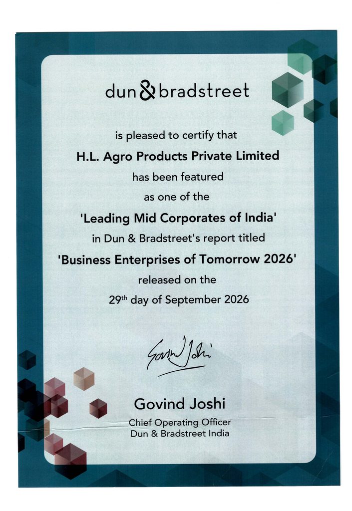 H.L. Agro Named a Leading Mid Corporate of India 2026

